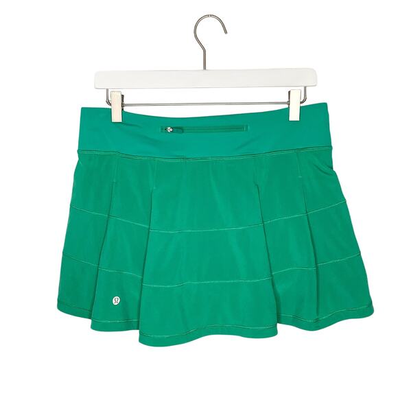 Lululemon Kelly Green Pace Rival Mid Rise Skirt Long 8 - Picture 5 of 11